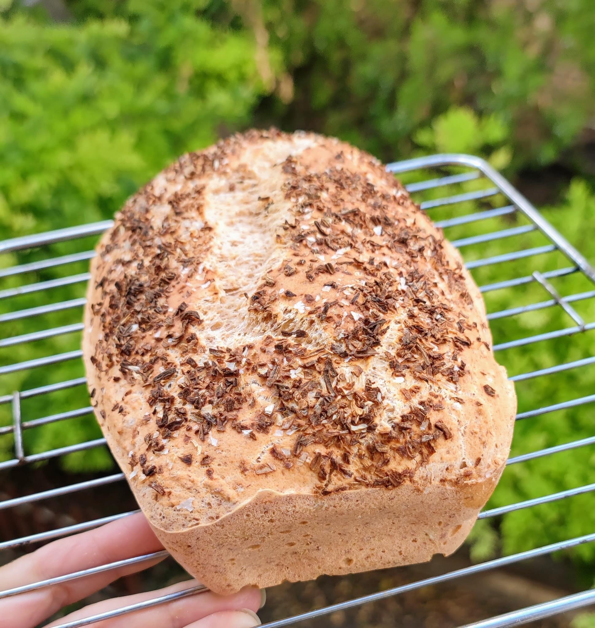Julcseeka vegán gabonamentes formában süthető kenyér 