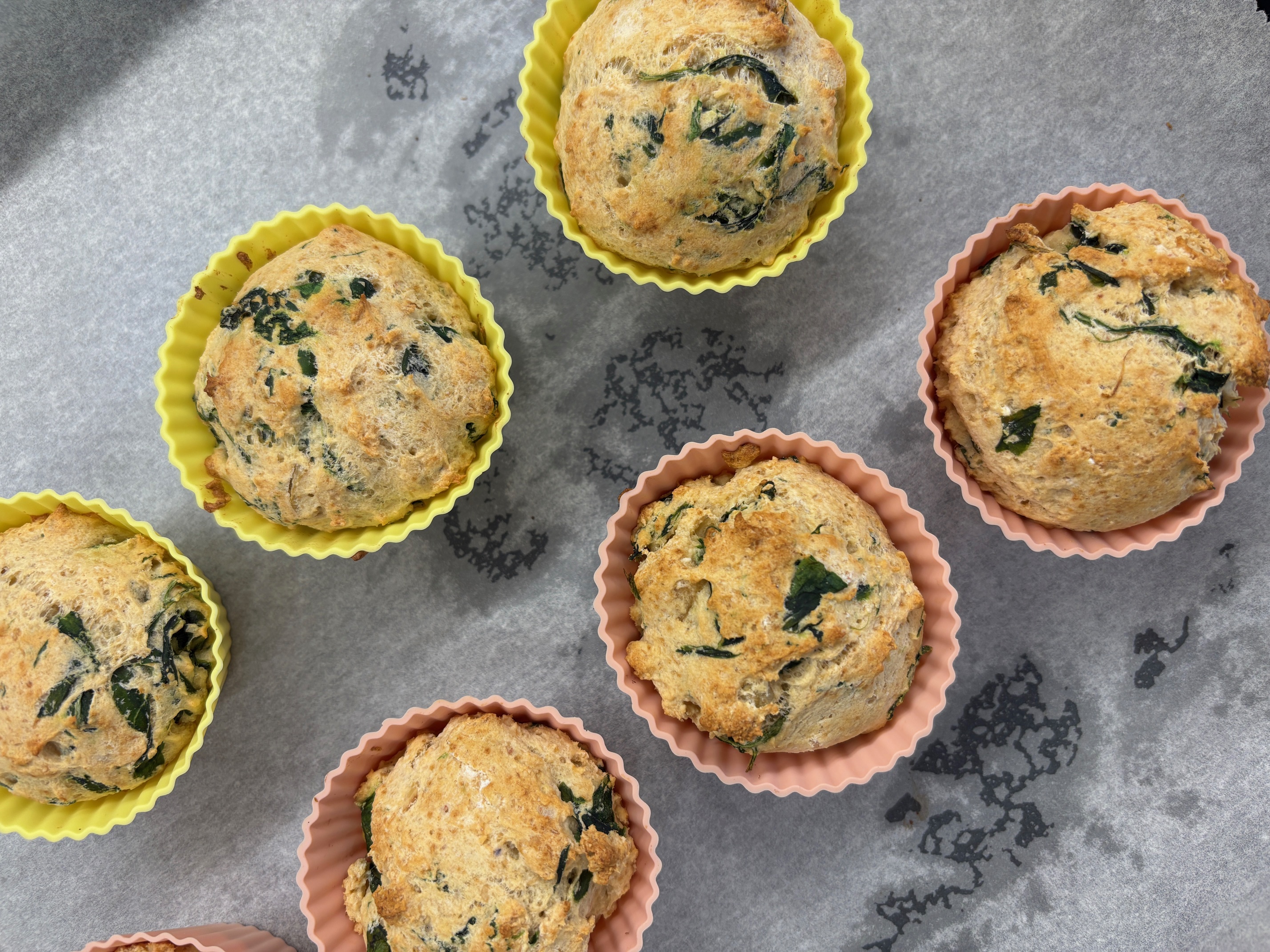 Julcseeka vegan spenótos muffin 
